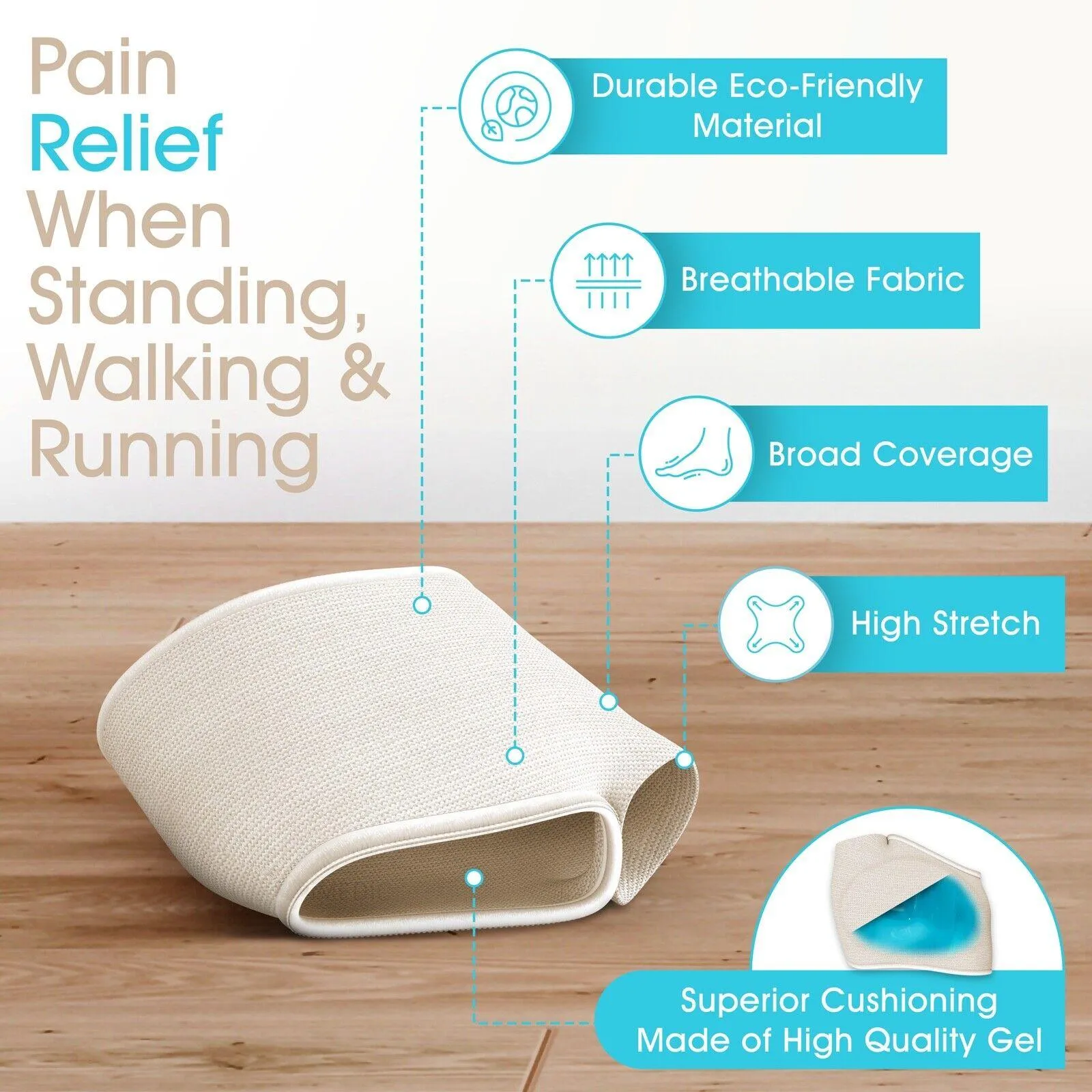 10 Pairs Support Foot Pads for Pain Relief