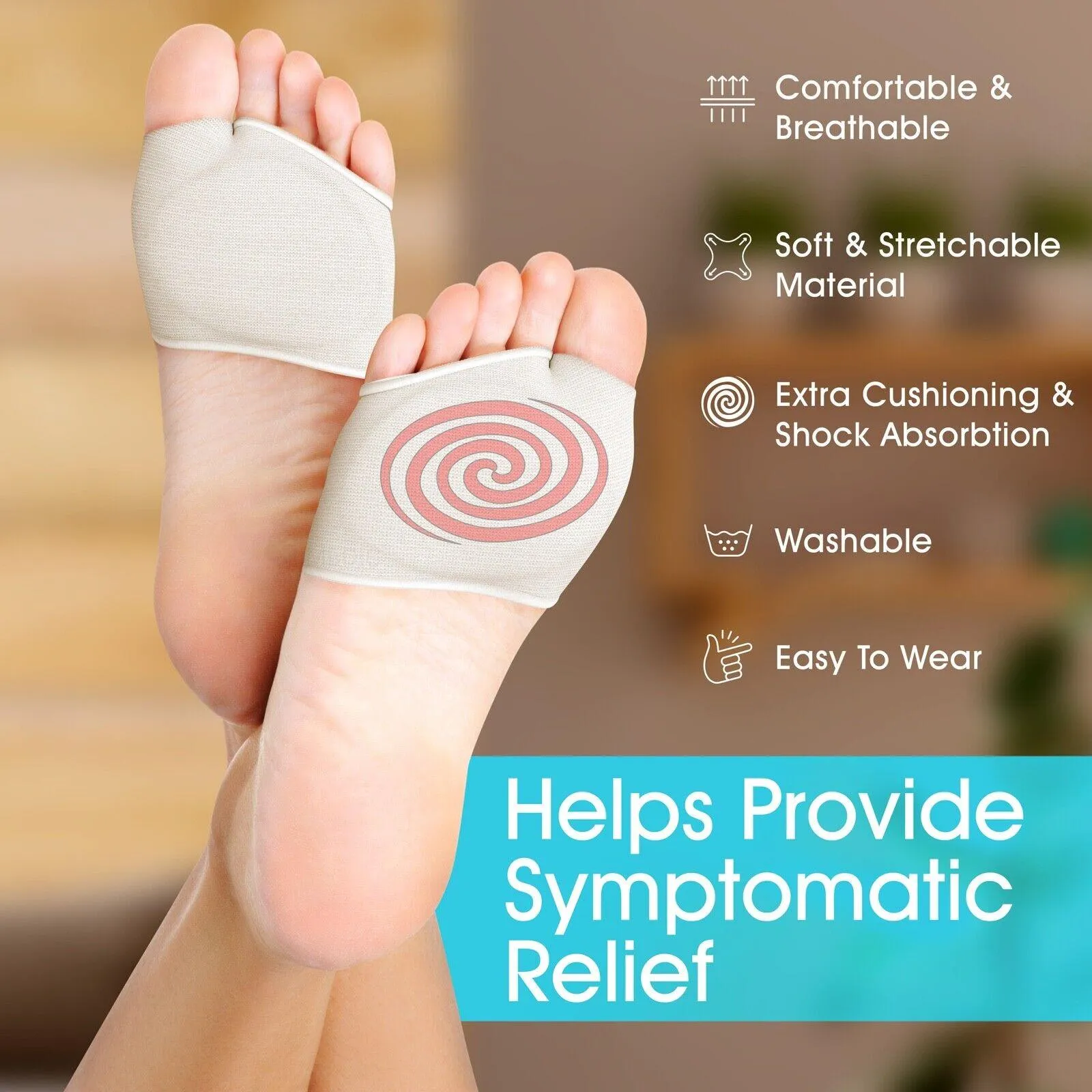 10 Pairs Support Foot Pads for Pain Relief