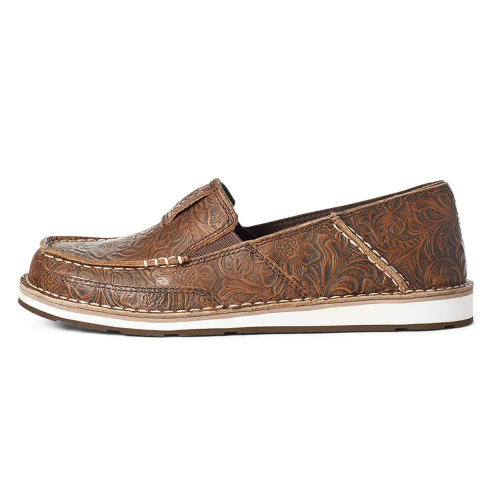 10035831 Ariat Cruiser Shoe Brown Floral Embossed