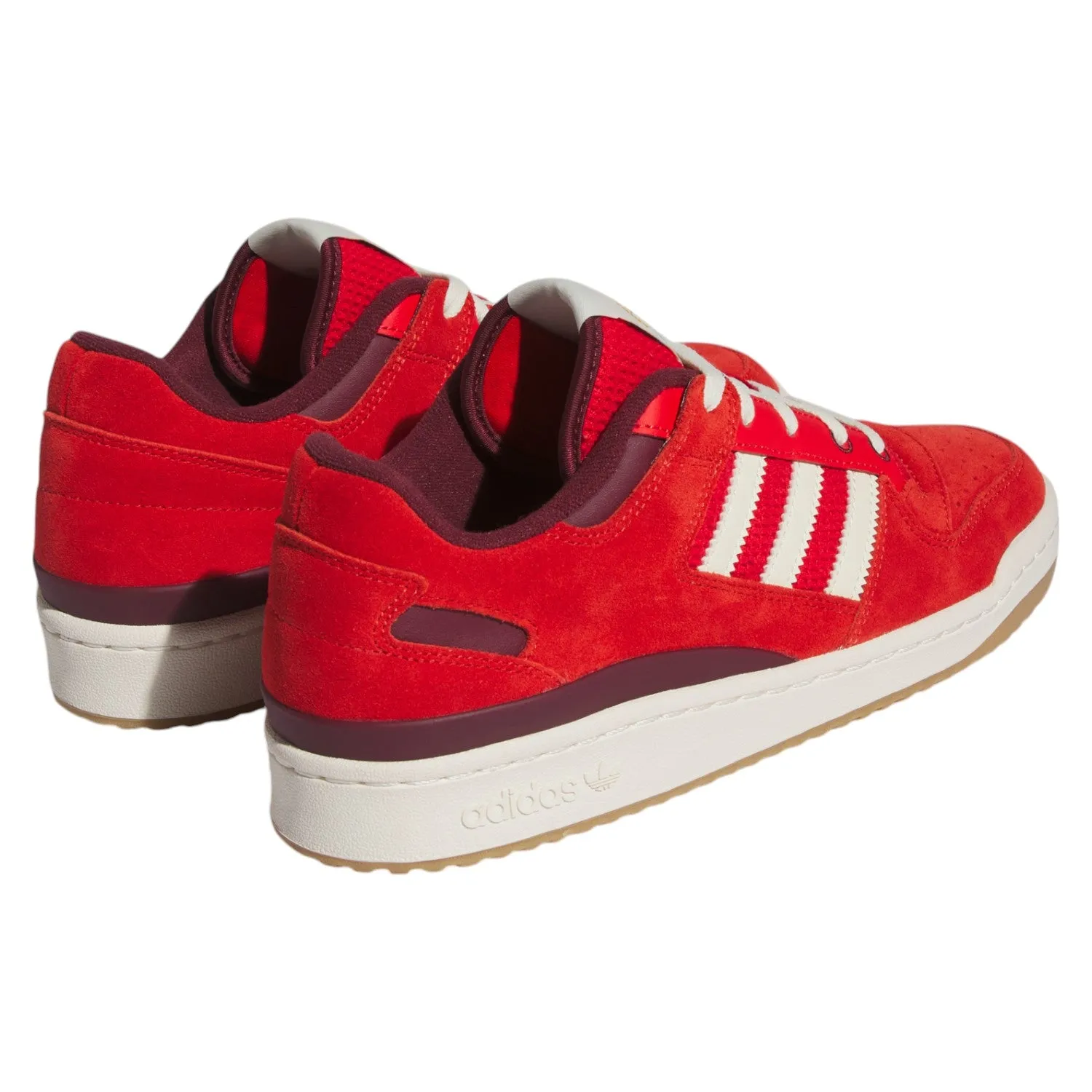 adidas Originals Forum Low Shoes - Red / Off White / Gum