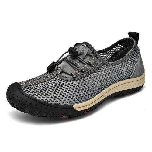 Adjustable Breathable Mesh Walking Shoes Lightweight Non-Slip