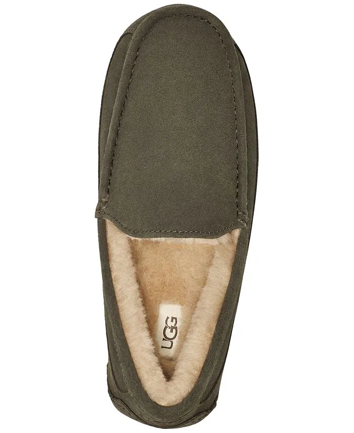 Ascot UGG men's moccasin slippers, green