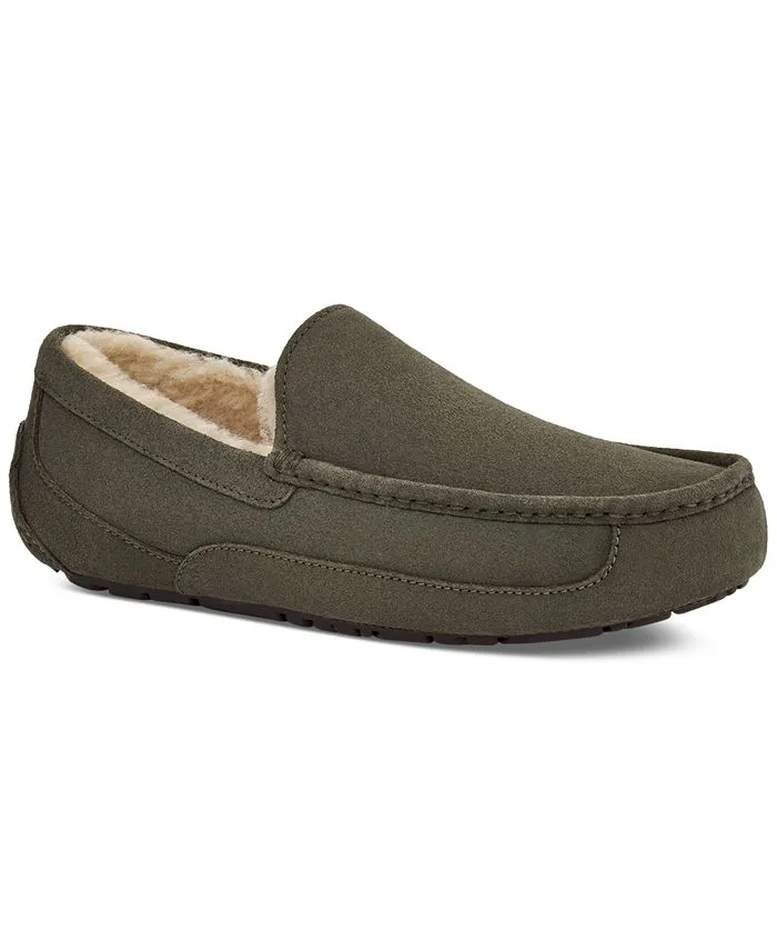 Ascot UGG men's moccasin slippers, green