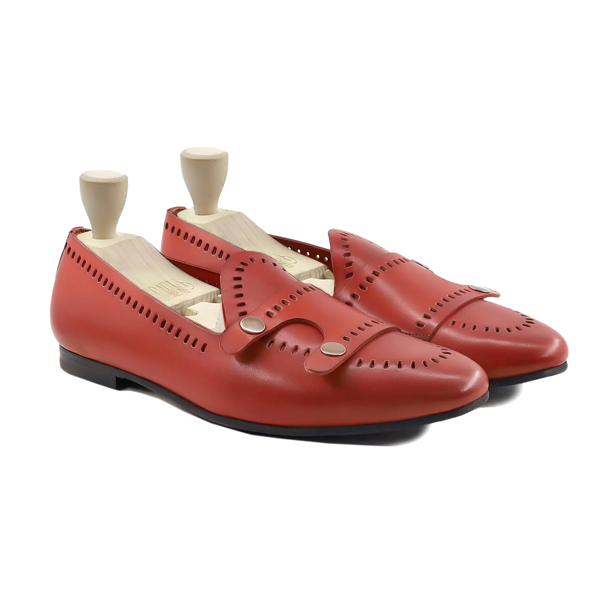 Ayame - Men's Orange Tan Calf Leather Loafer