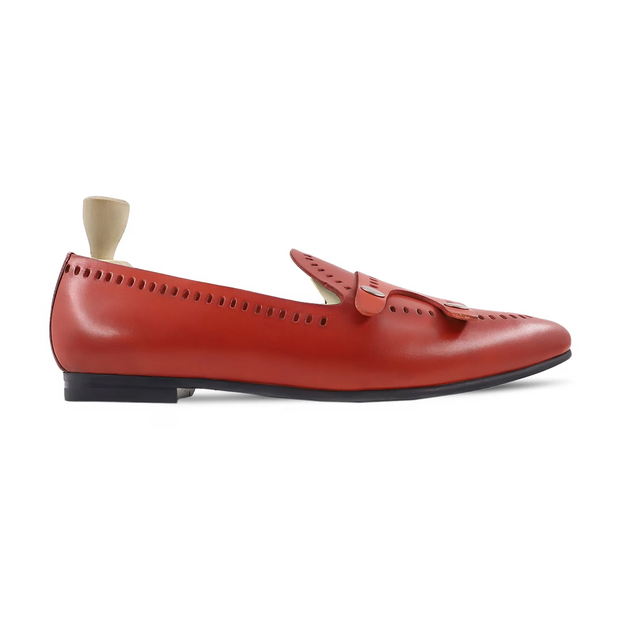 Ayame - Men's Orange Tan Calf Leather Loafer