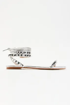 Better With You Flat Sandals - Silver