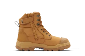 Blundstone | RotoFlex Wheat water-resistant nubuck 150mm zip sided safety boot | #9060