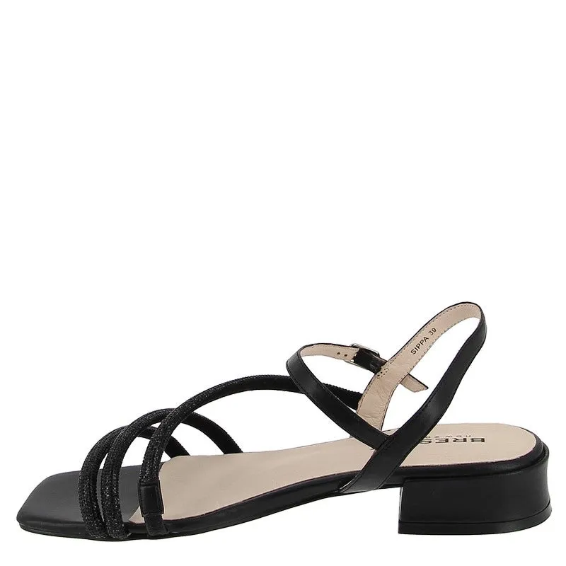 Bresley Sippa Black Heeled Sandal