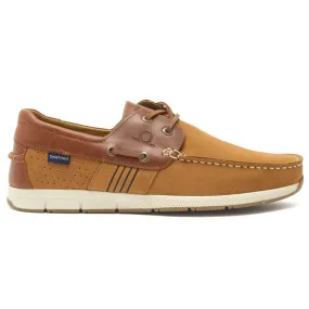 CHATHAM Brixham Leather & Nubuck Boat Shoes - Men's - Tan