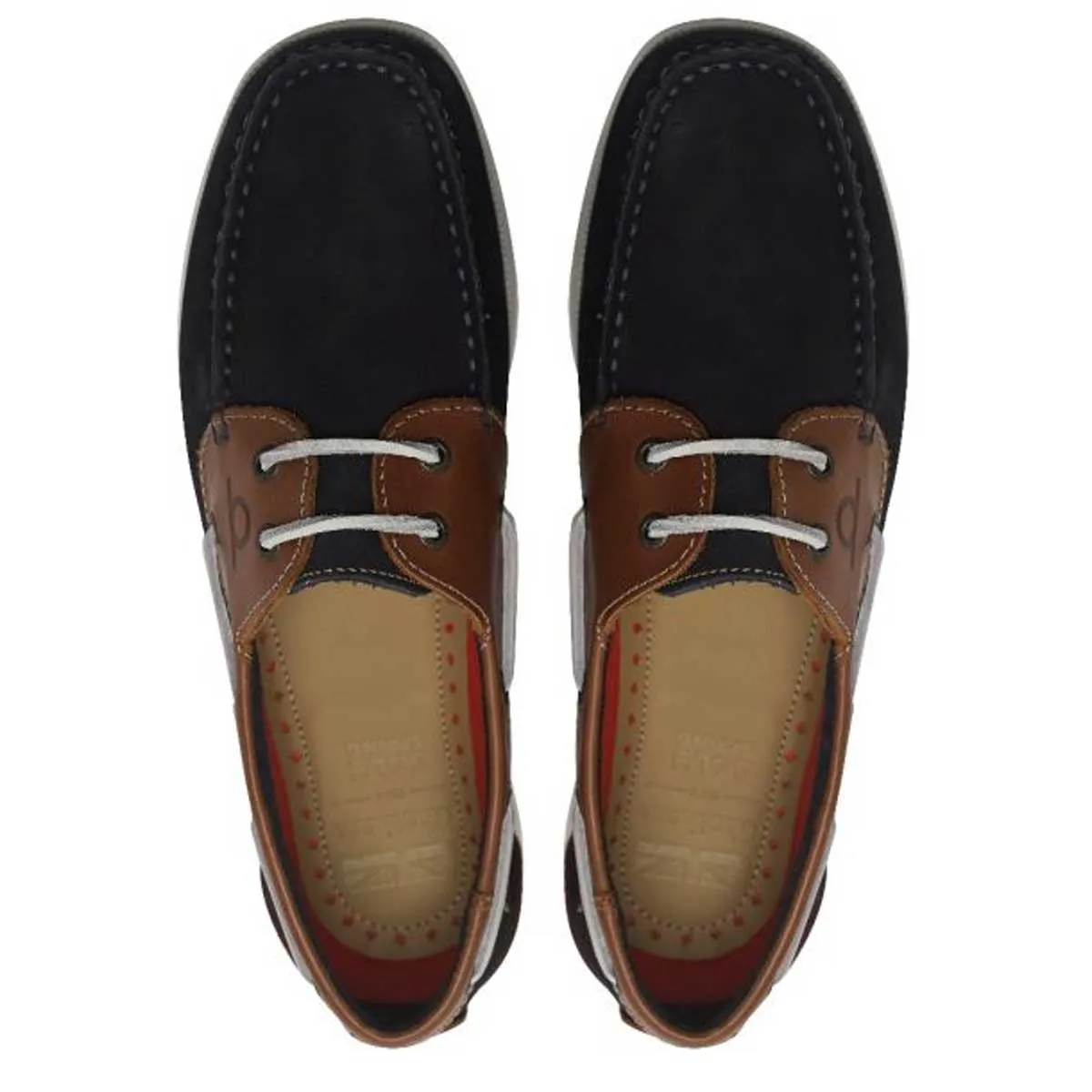 CHATHAM Galley II Leather Boat Shoes - Men's - Navy / Tan