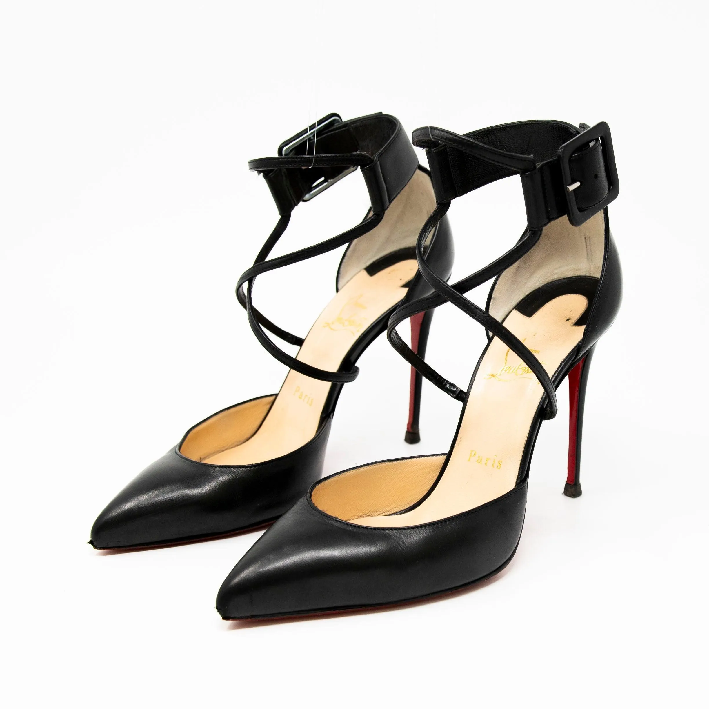 Christian Louboutin Black Suzanna Pumps 37.5