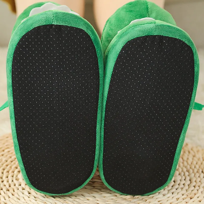 Comfy Crocodile Plush Slippers