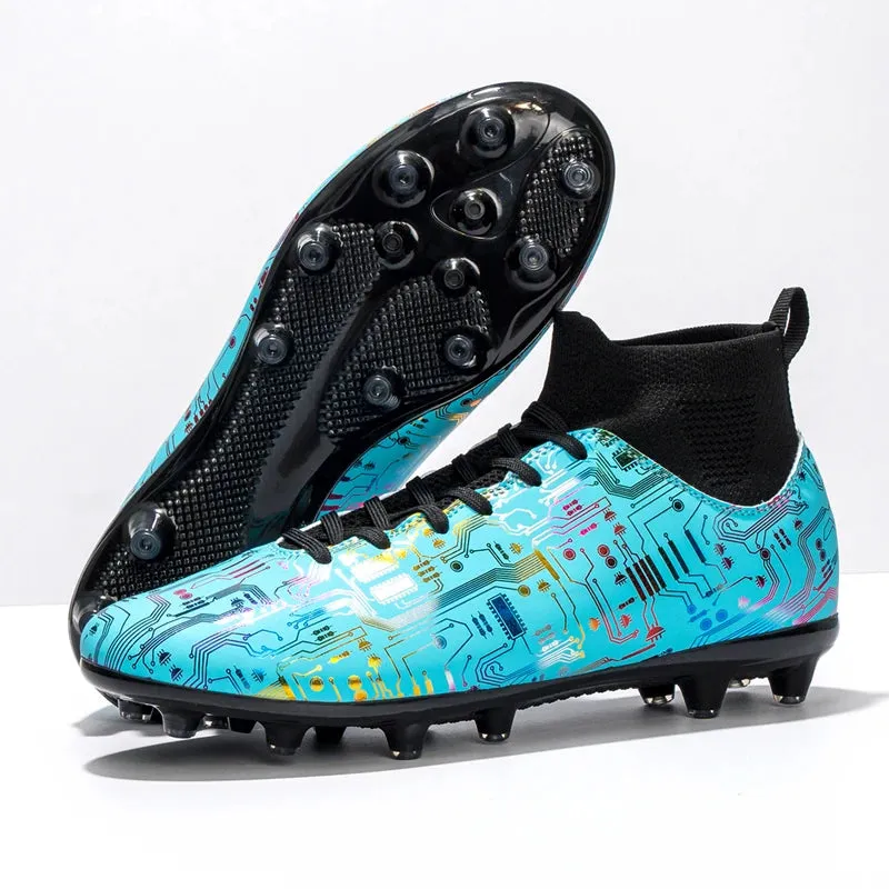 CR Design High Soccer Shoes Cleats/Studded Football Boots AG FG