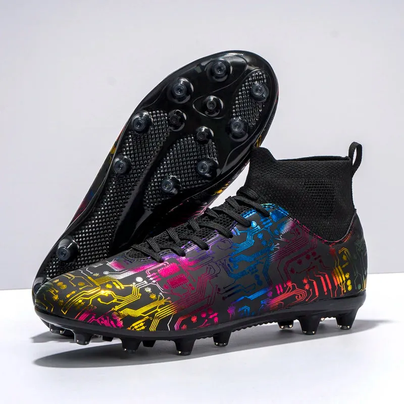 CR Design High Soccer Shoes Cleats/Studded Football Boots AG FG