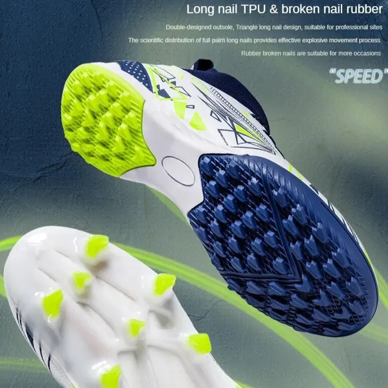 CR Quality Soccer Cleats/ Neon Football Shoes Studded FG AG TF