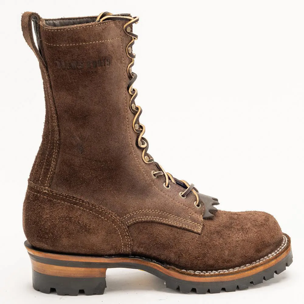 Drew's 10-Inch logger - Brown Rough Out