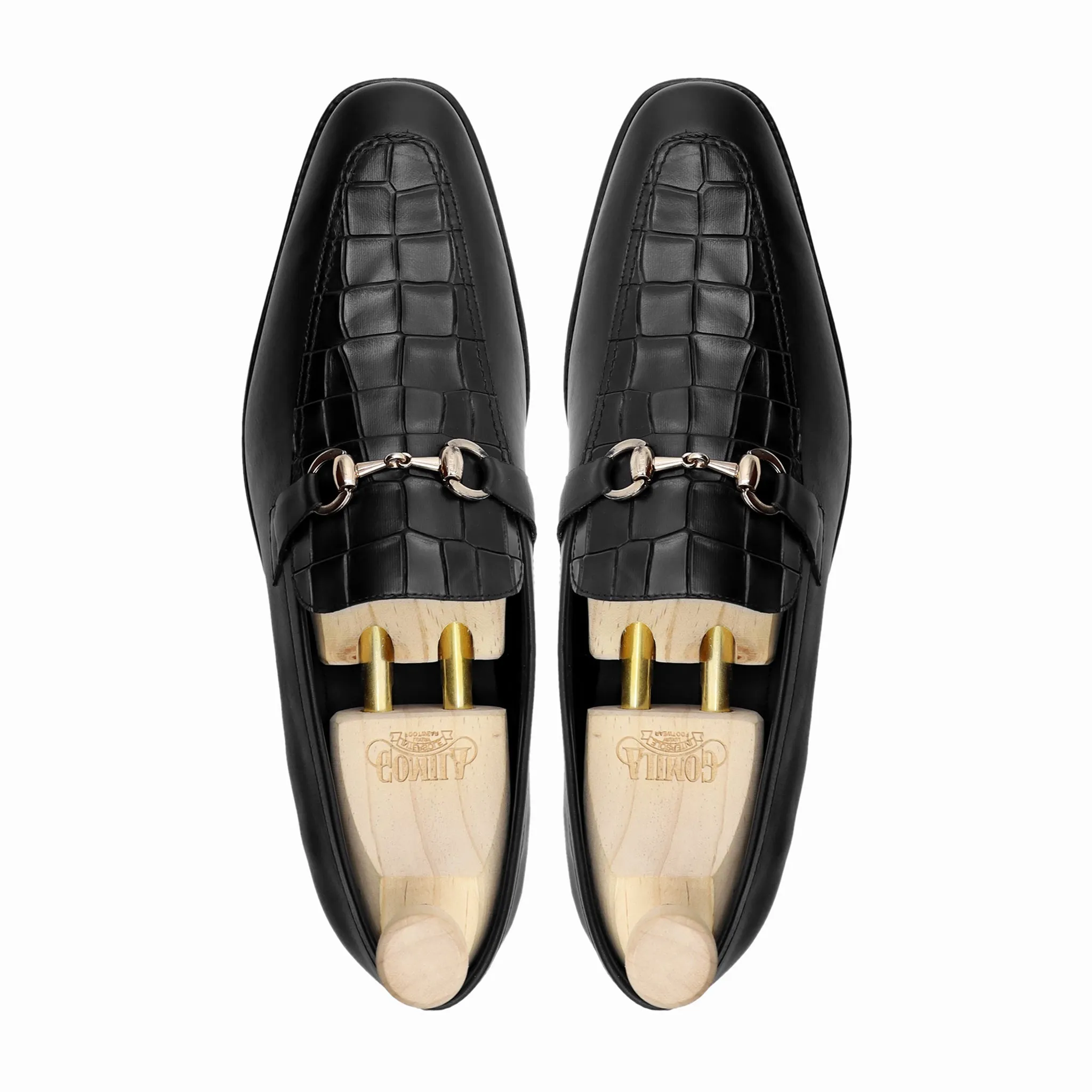 Dukhan - Men's Black Calf Leather Loafer