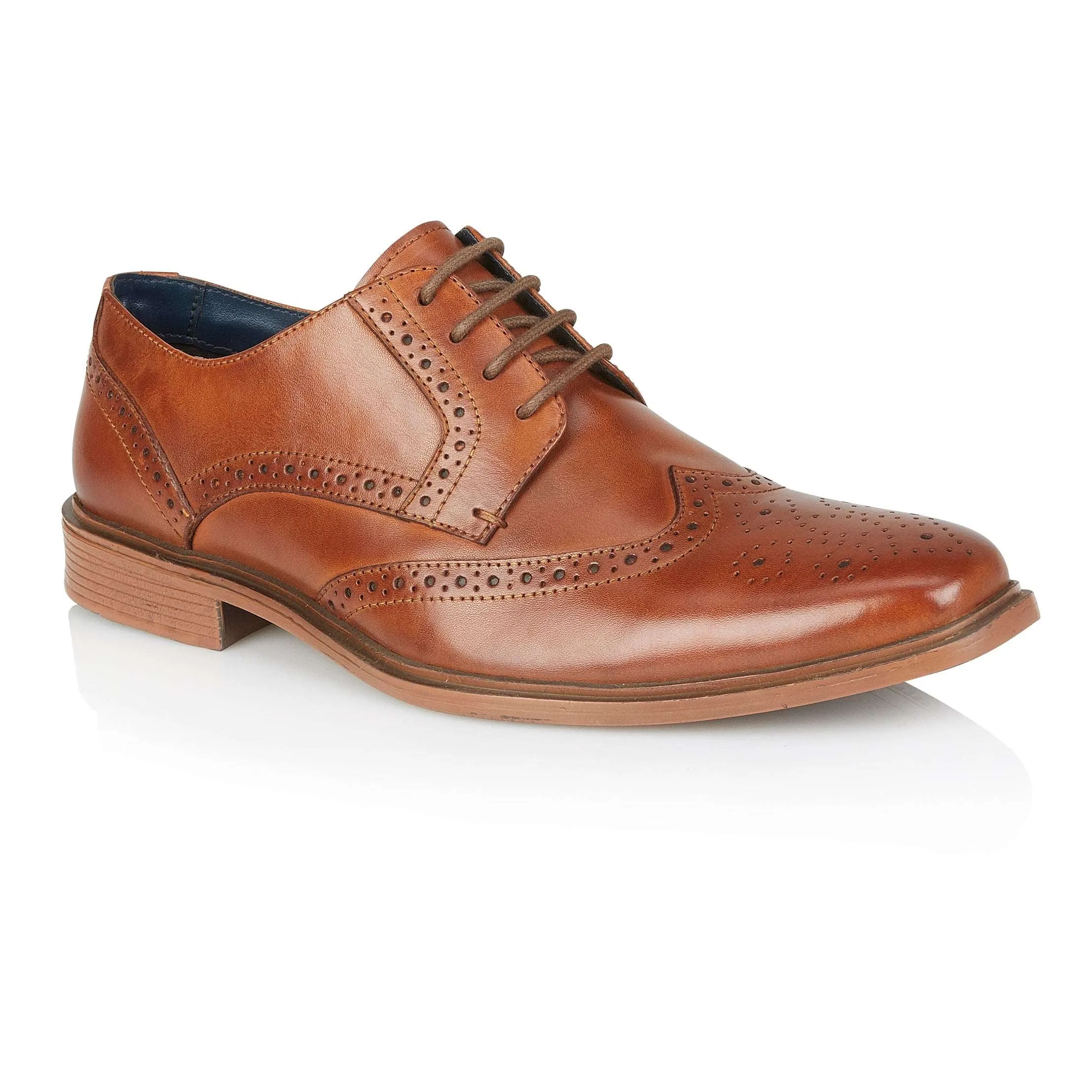 Field Leather Brogue Shoe - Tan