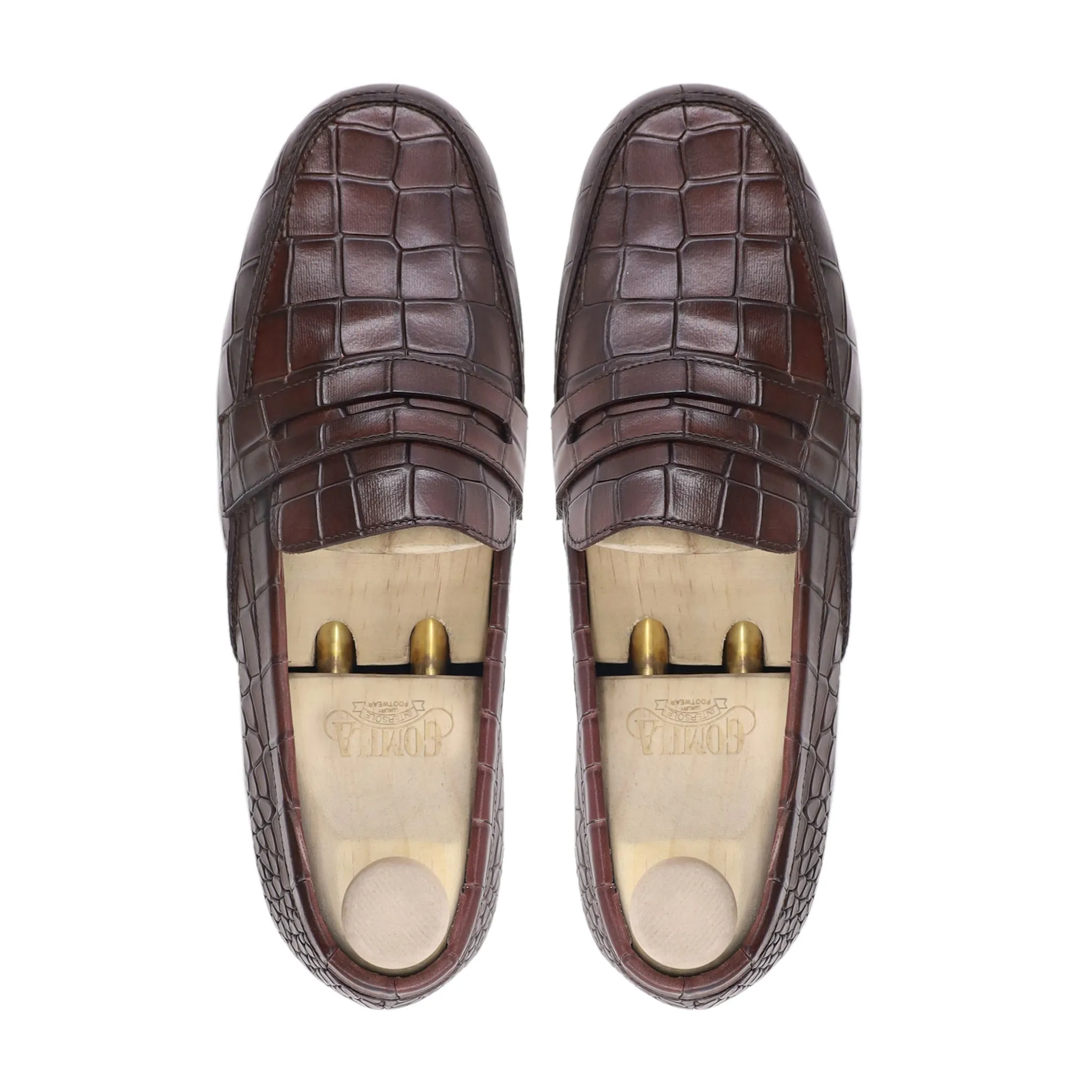 Figaro - Men's Chocolate Brown Calf Leather Loafer