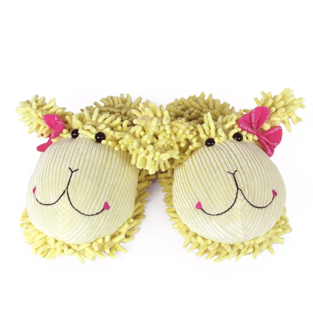 Fuzzy Poodle Slippers