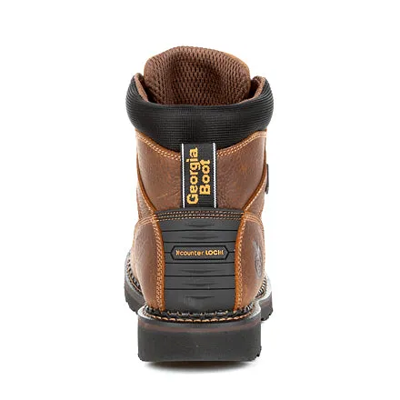 Georgia Men's 6" Giant Revamp Waterproof Work Boot - Brown GB00316