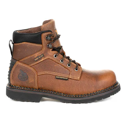 Georgia Men's 6" Giant Revamp Waterproof Work Boot - Brown GB00316