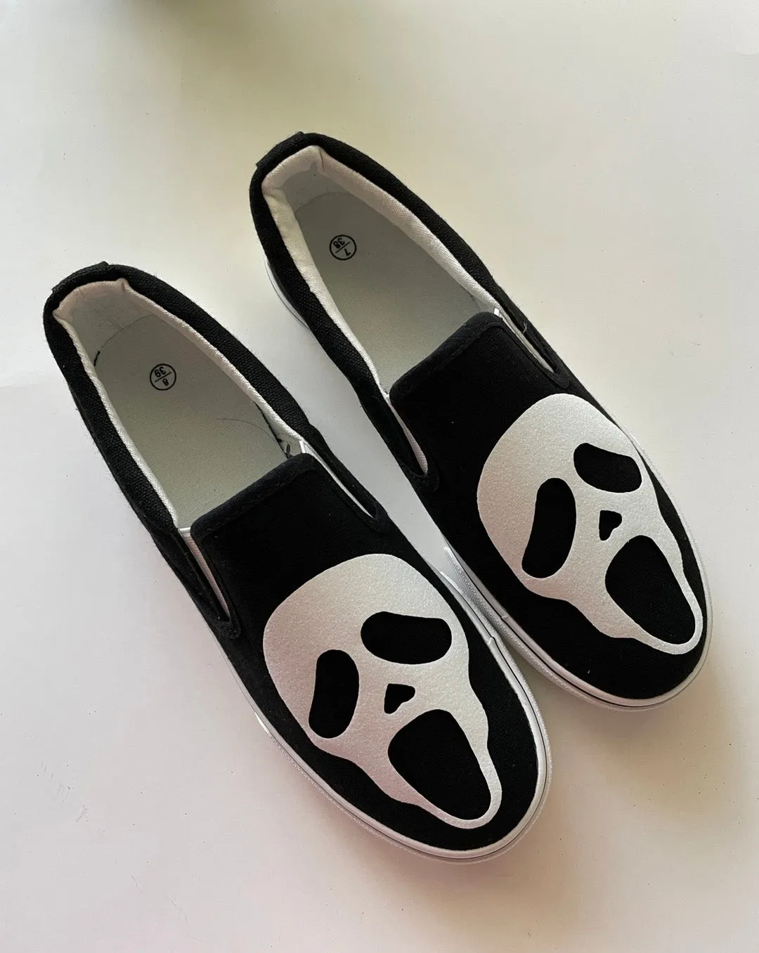 Ghost face Shoes/ Halloween shoes / Halloween sneakers ,