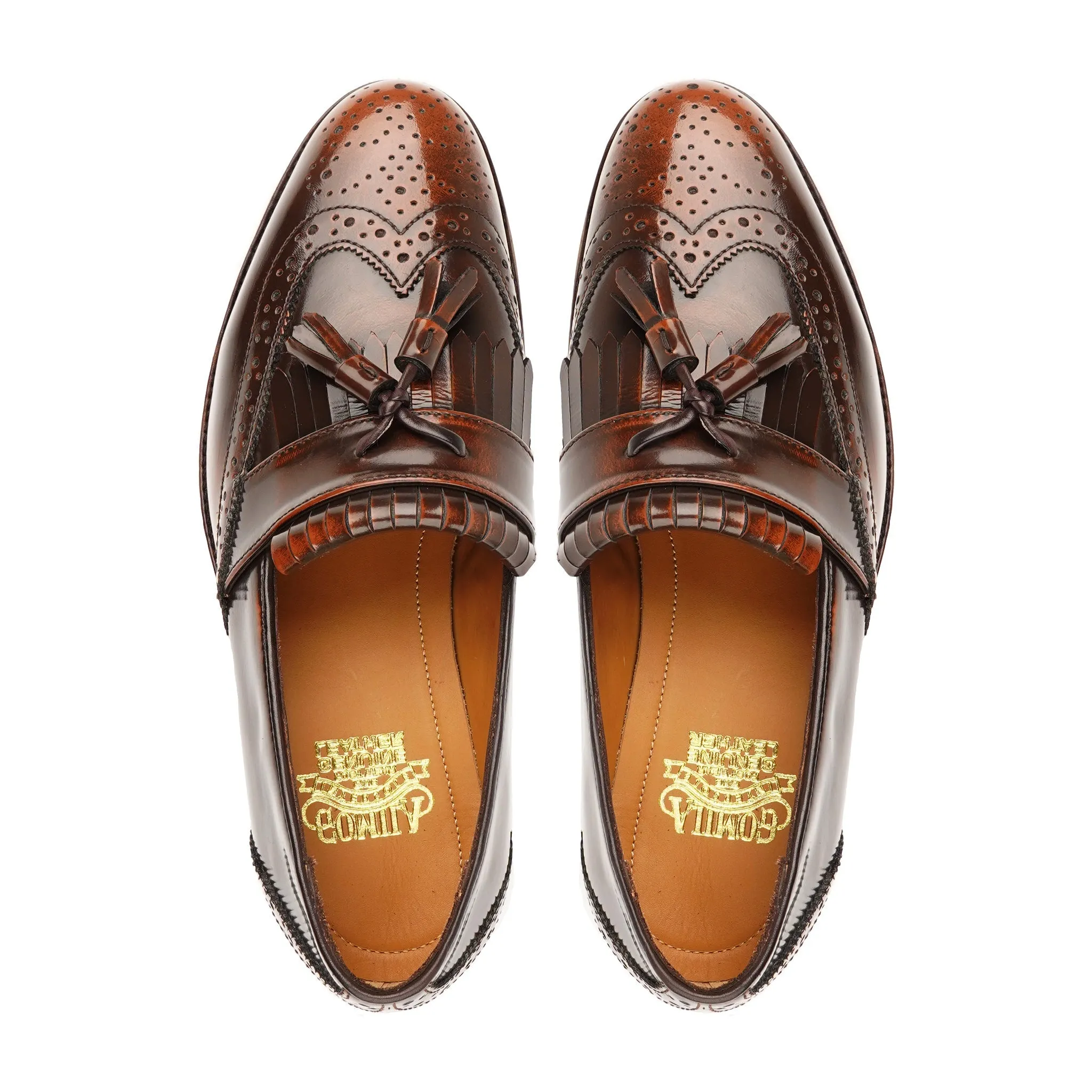 Hobbs - Men's Burnished Brown Box Leather High Shine Loafer