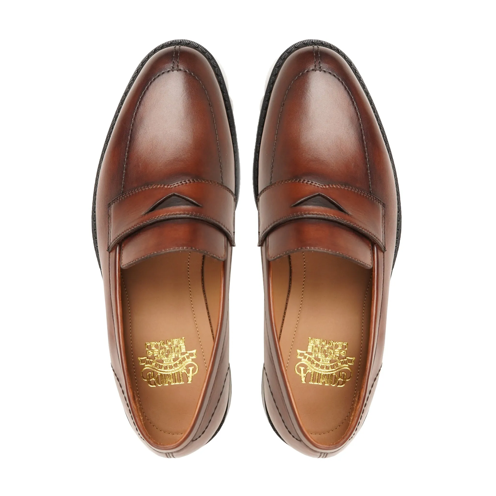 Kanoya - Men's Brown Calf Leather Loafer