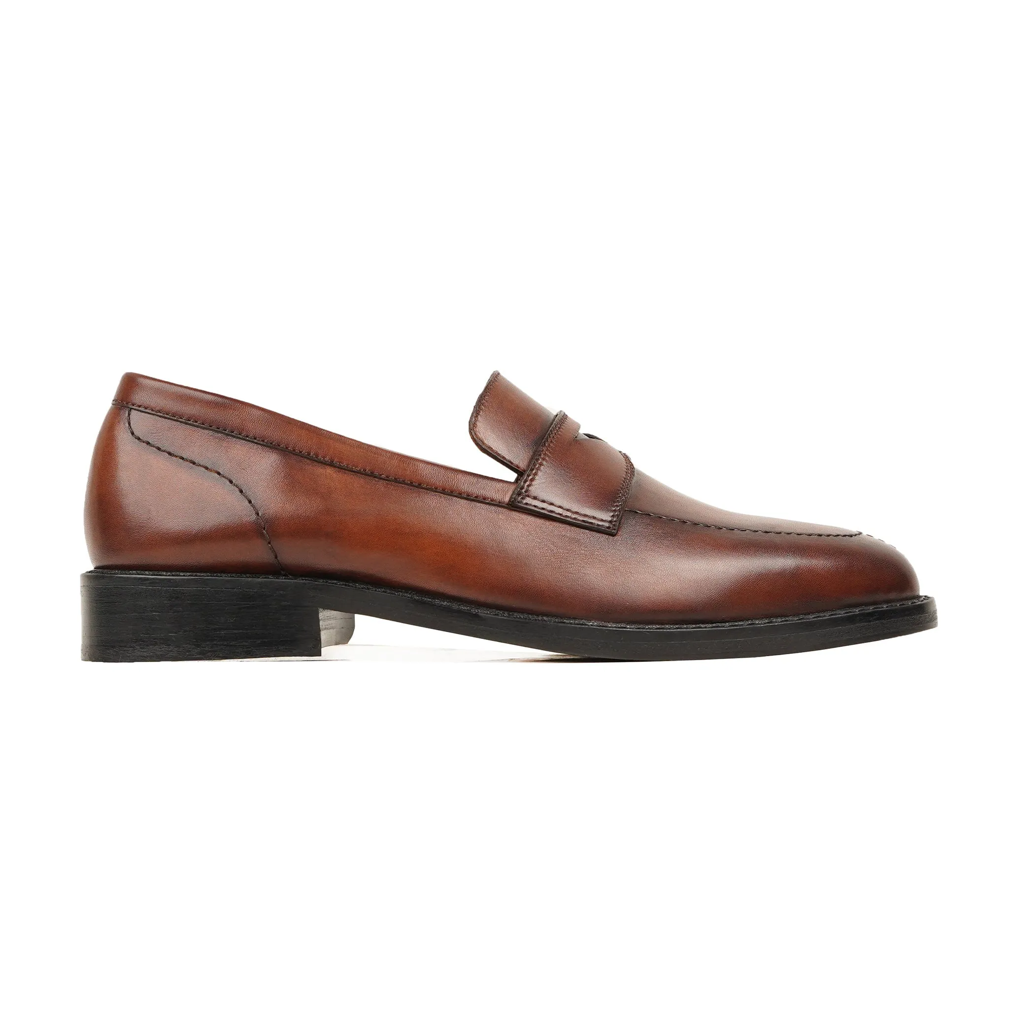 Kanoya - Men's Brown Calf Leather Loafer