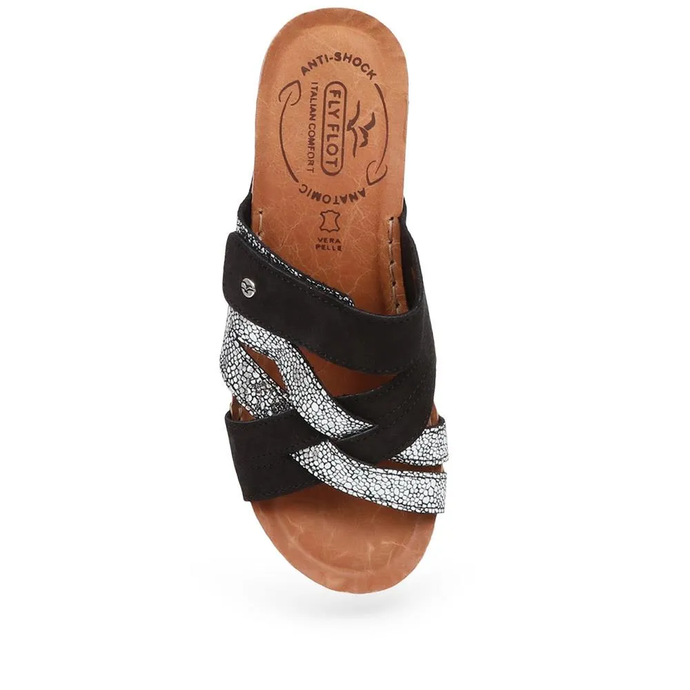 Leather Mule Sandals - FLY37055 / 323 226