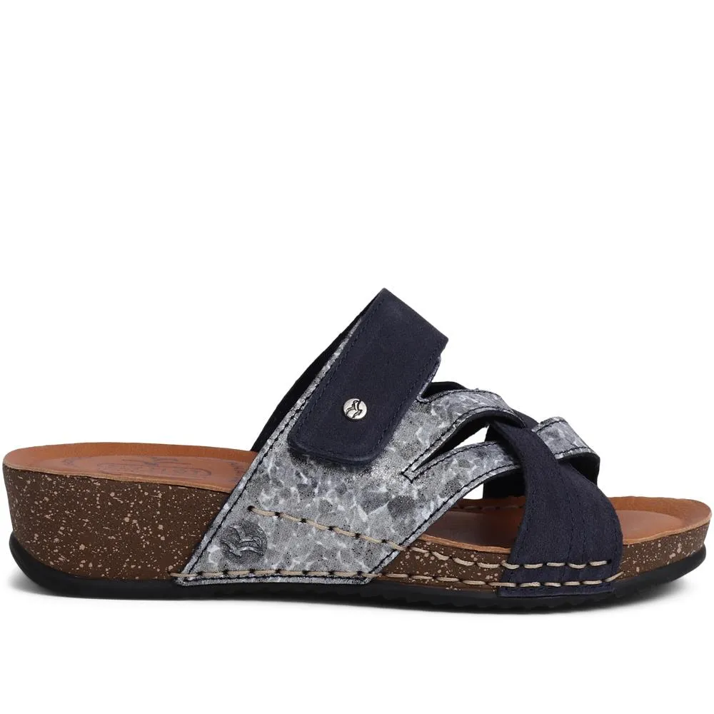 Leather Mule Sandals - FLY37055 / 323 226