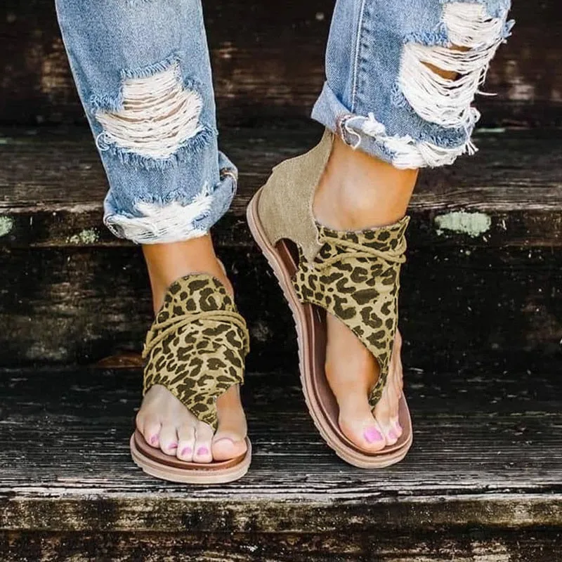 Leopard Pattern Anti-slip Sandals