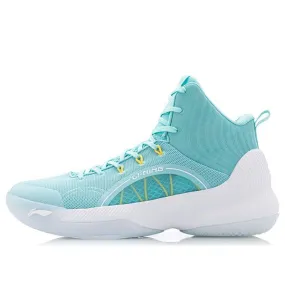 Li-Ning TD Shock Absorption Mid Tops Basketball Shoe, blue