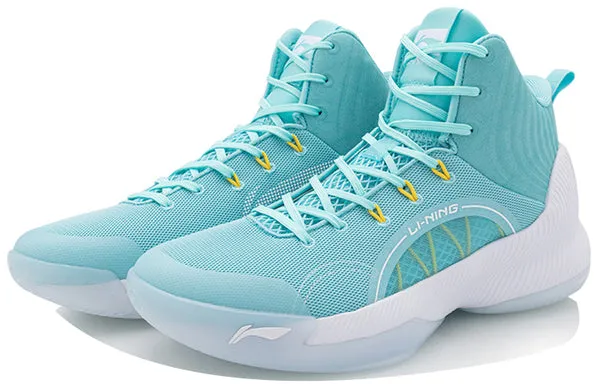 Li-Ning TD Shock Absorption Mid Tops Basketball Shoe, blue