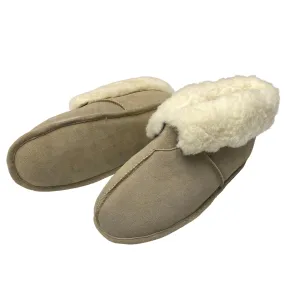 LU Men's Sheepish Grin Slippers - Soft Sole Genuine Sheepskin Ankle Boots - Slipper Booties for Men