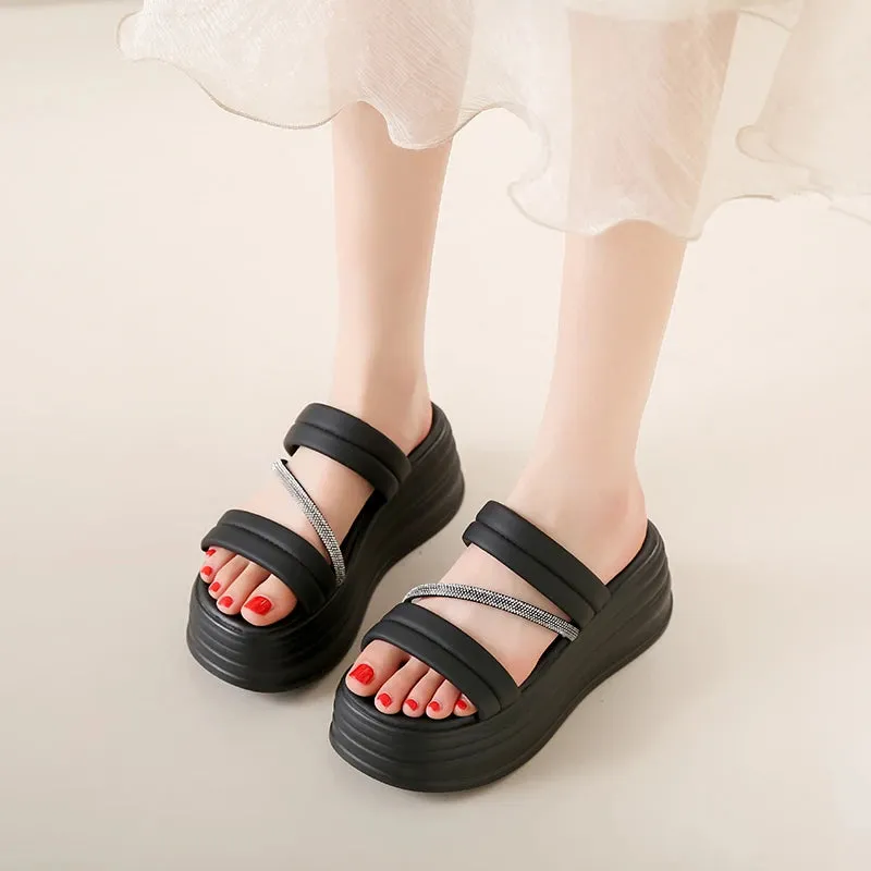 Luxe Lounge Platform Slippers