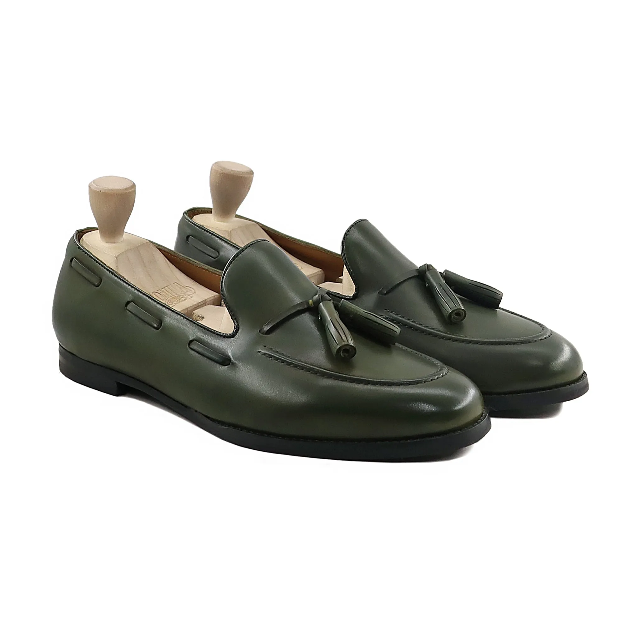 Melden - Men's Dark Green Calf Leather Loafer