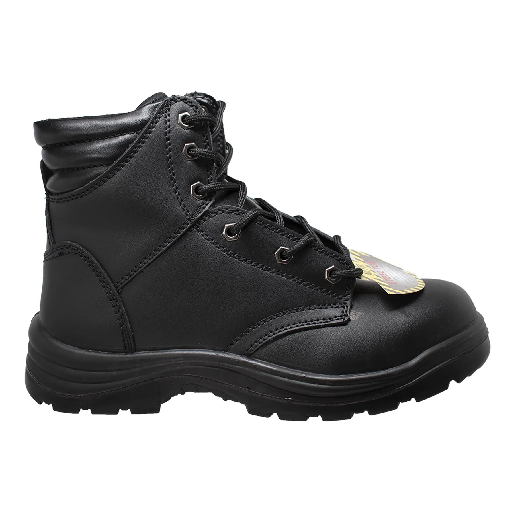 Men's 6" Black Steel Toe Work Boots - 9894