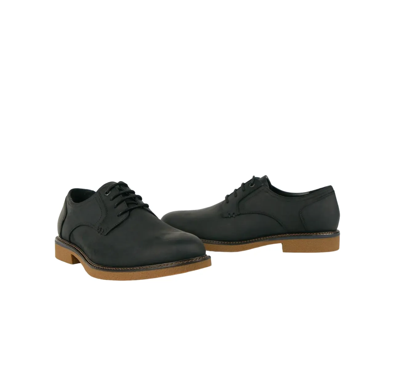 Mens Hush Puppies Manchester  Black Rub Dress Formal Lace Up Shoes