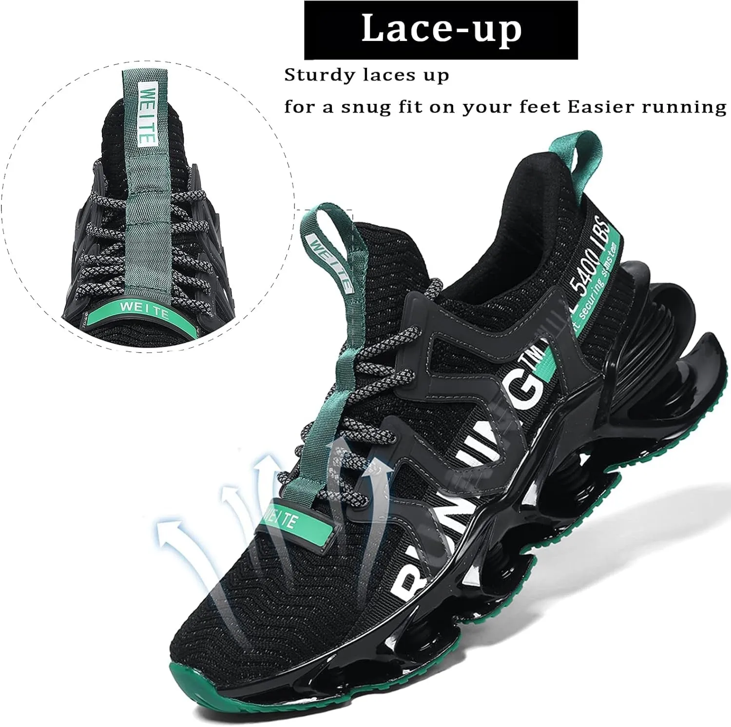 Mens Walking Shoes Running Fashion Non Slip Type Sneakers Athletic Blade Tennis Shoes