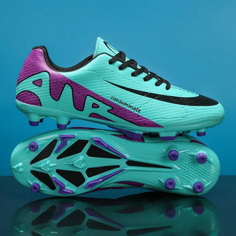 New Ronaldo Style CR Soccer Cleats/Shoes High-quality FG Youth Adult Boys Girls