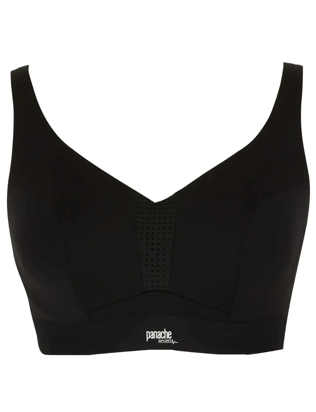 Non-Padded Sports Bra In Black - Panache