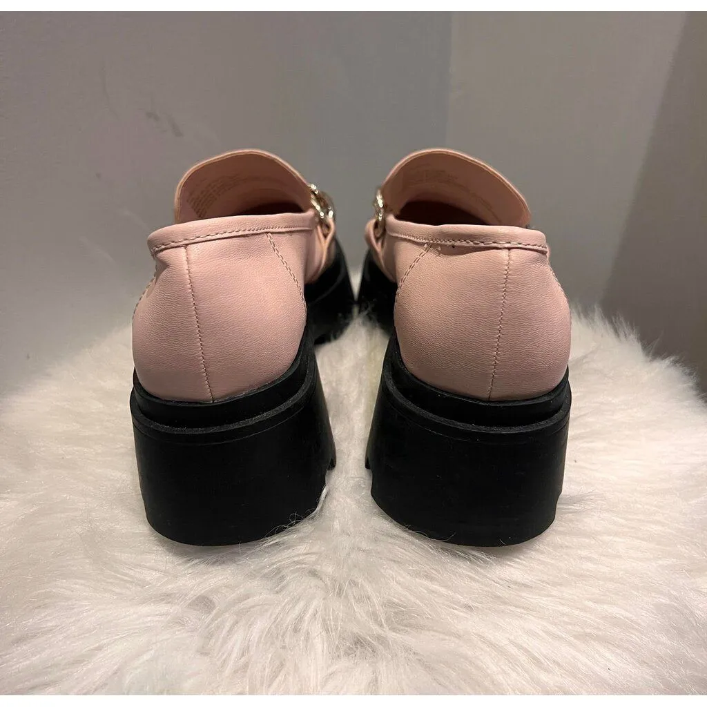 Open Edit Pink Platform Loafers - Size 7