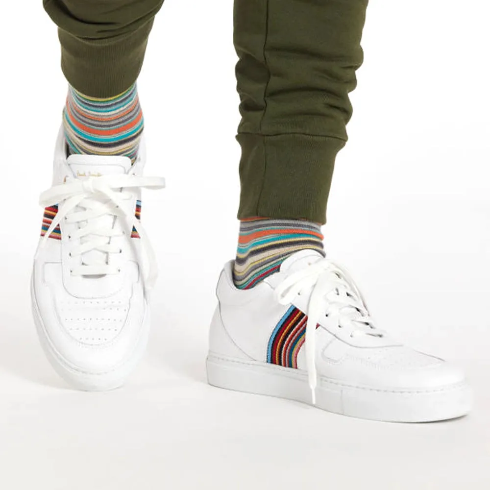 PAUL SMITH Fermi Signature Stripe Shoes - White