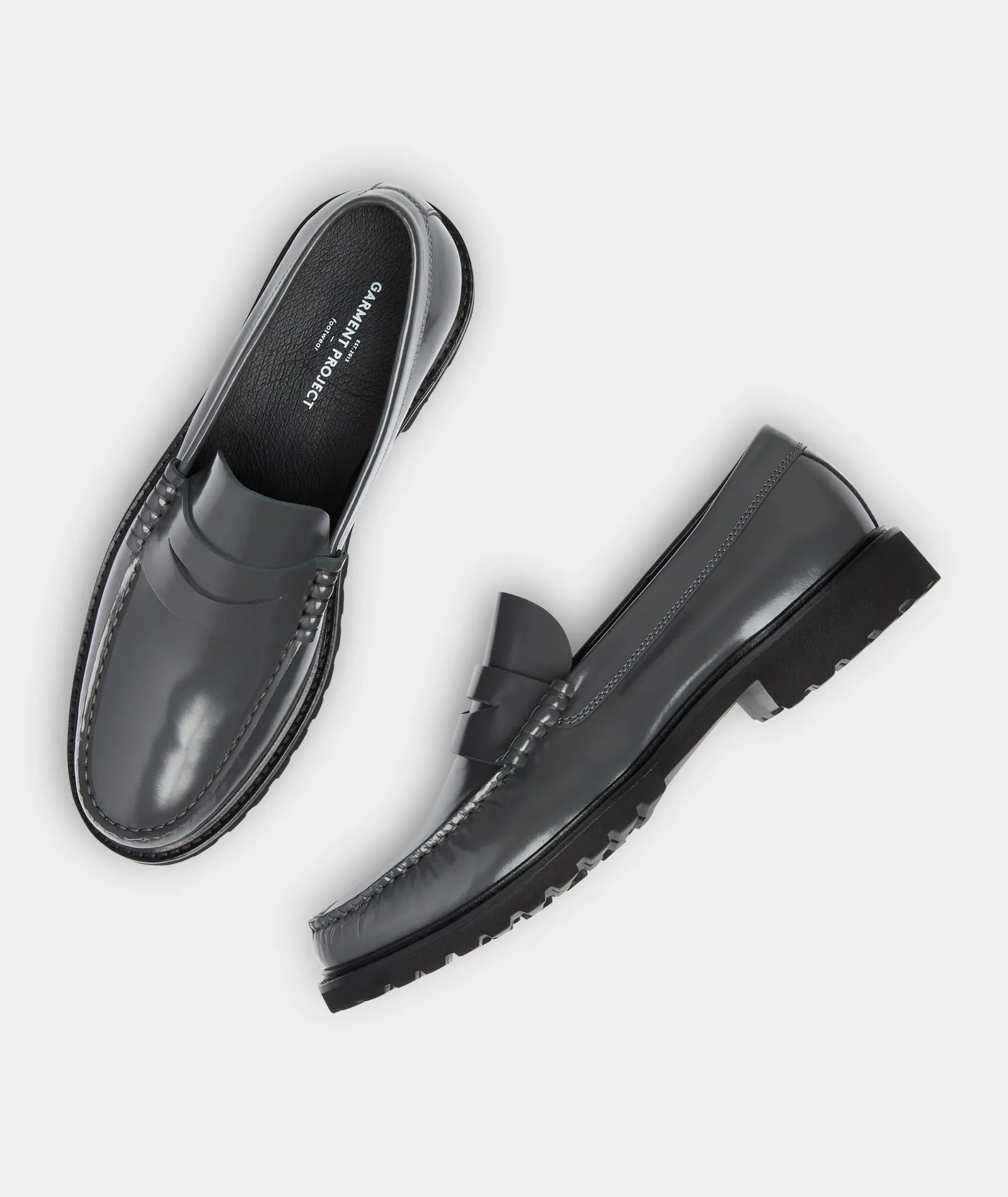 Penny Loafer - Grey Polido Leather