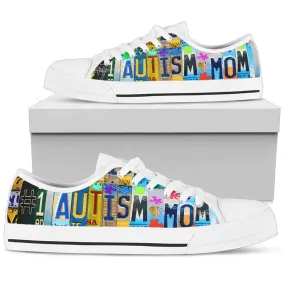 Proud No 1 Autism Mom Low Top Shoes