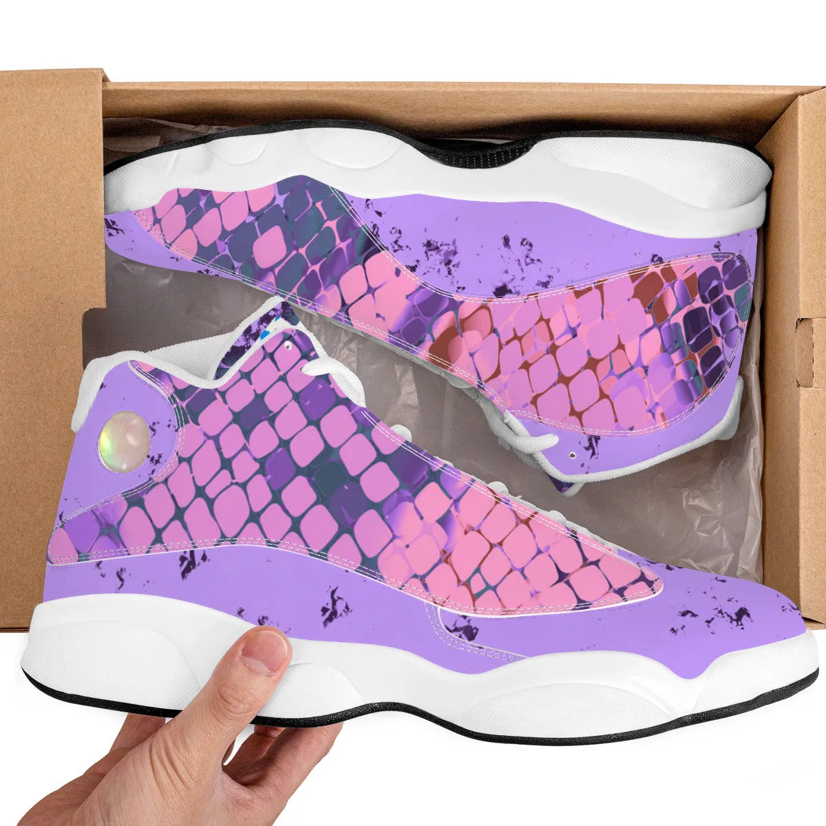 RVT Basketball Shoes - Purple Scales