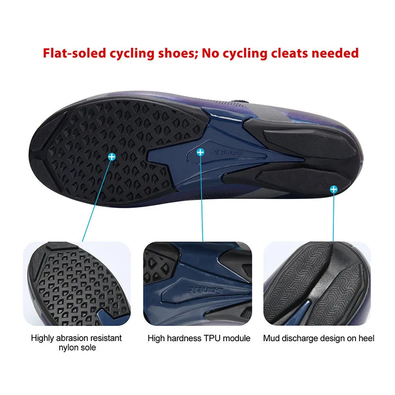 Santic Apollo 2.0 Blue Men Lockless Cycling Shoes Cleats not Compatible