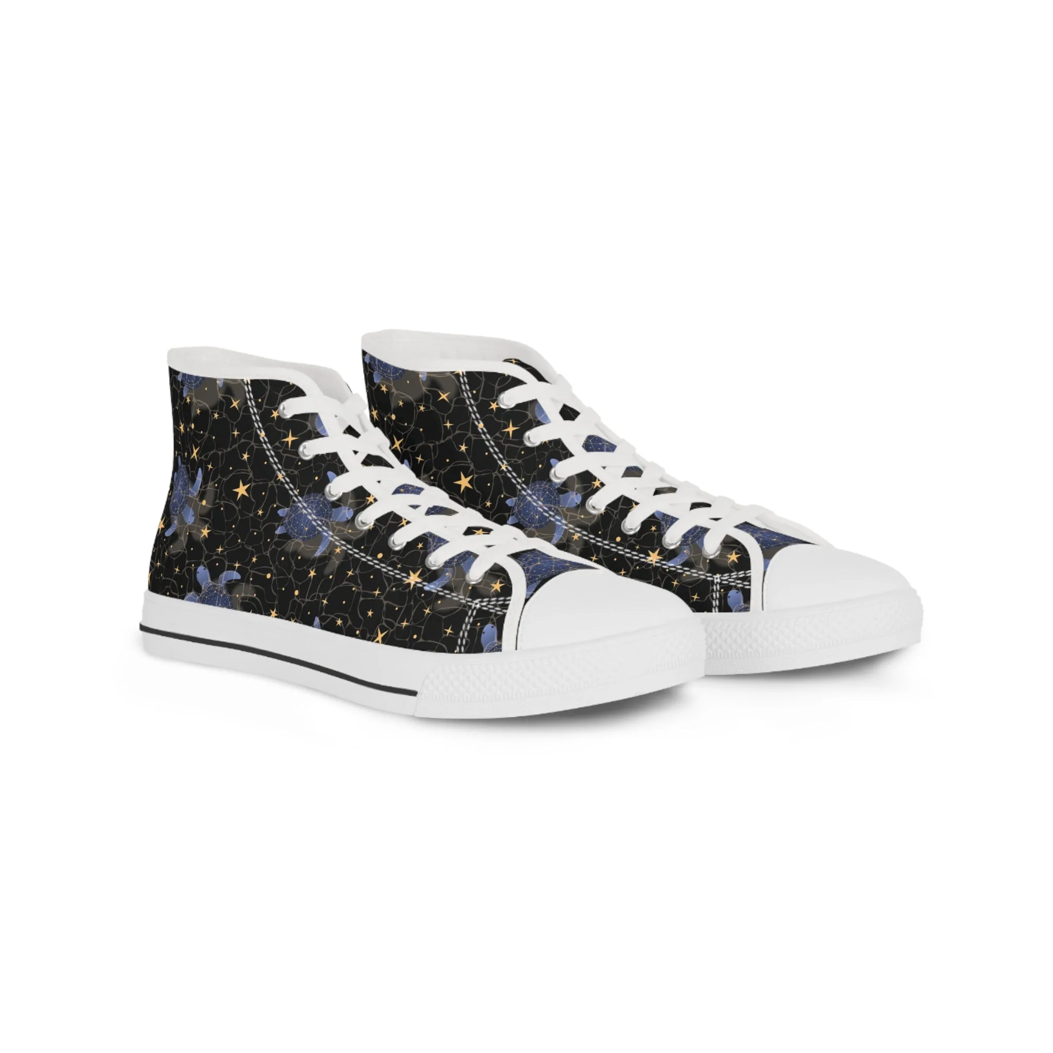 Star Sea Tortoise Men's High Top Sneakers